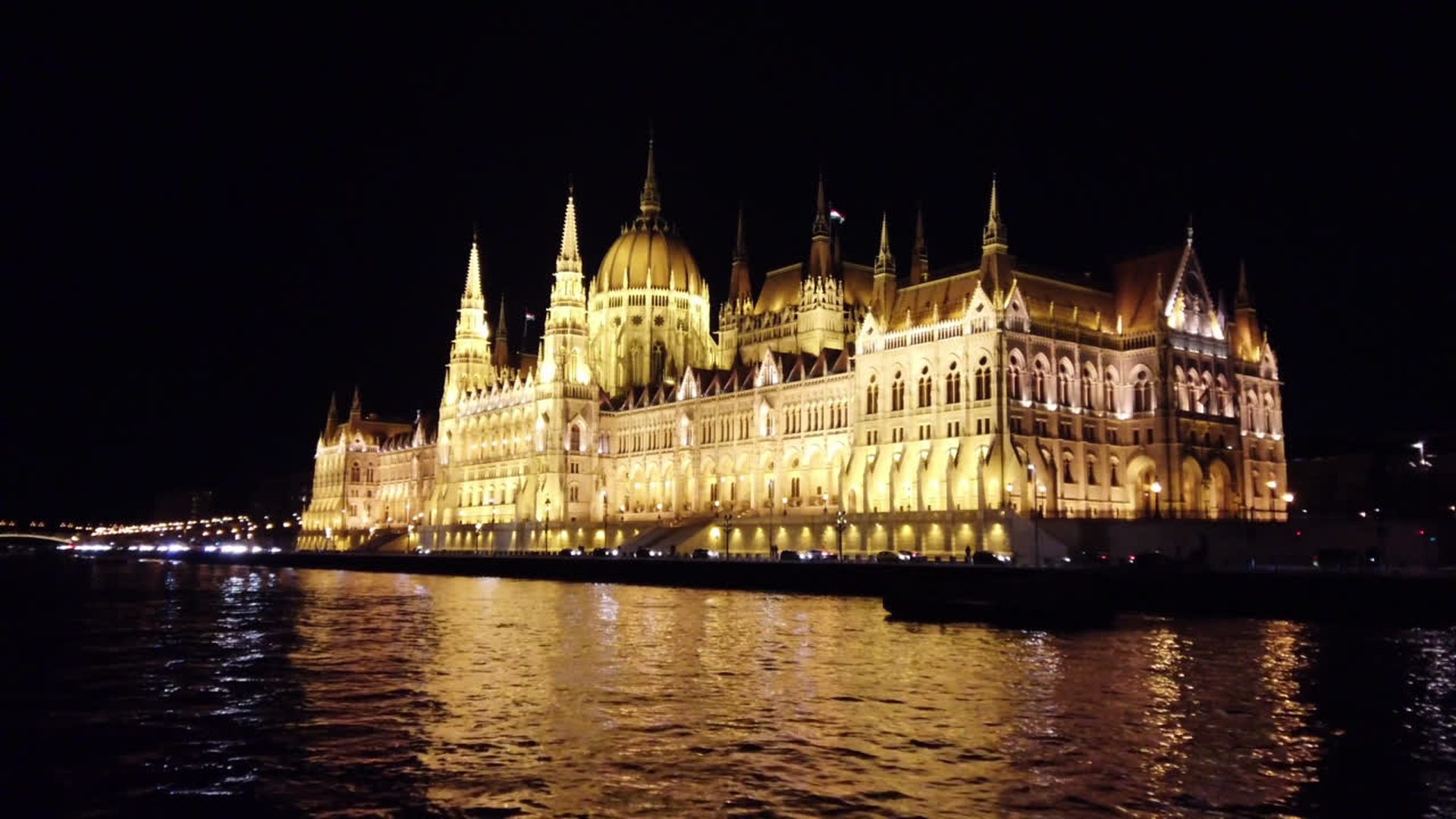 Parliament at night