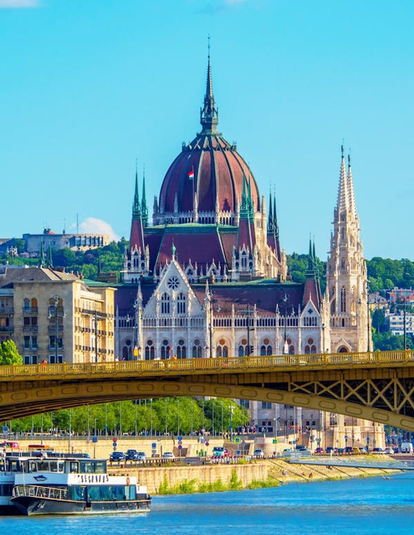 Hungarian Parliament and Margaret Bridge, Budapest