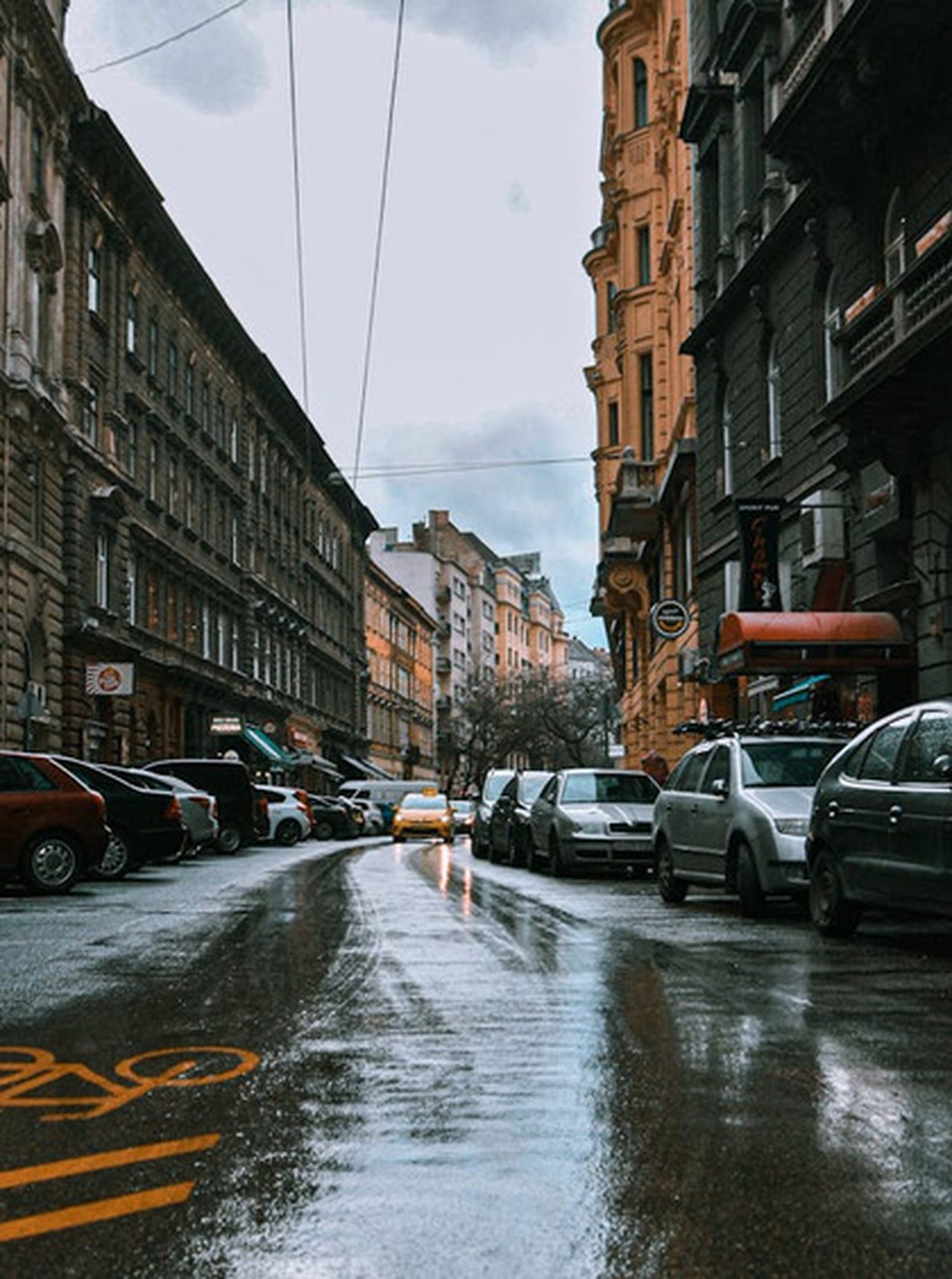 Budapest urban street location