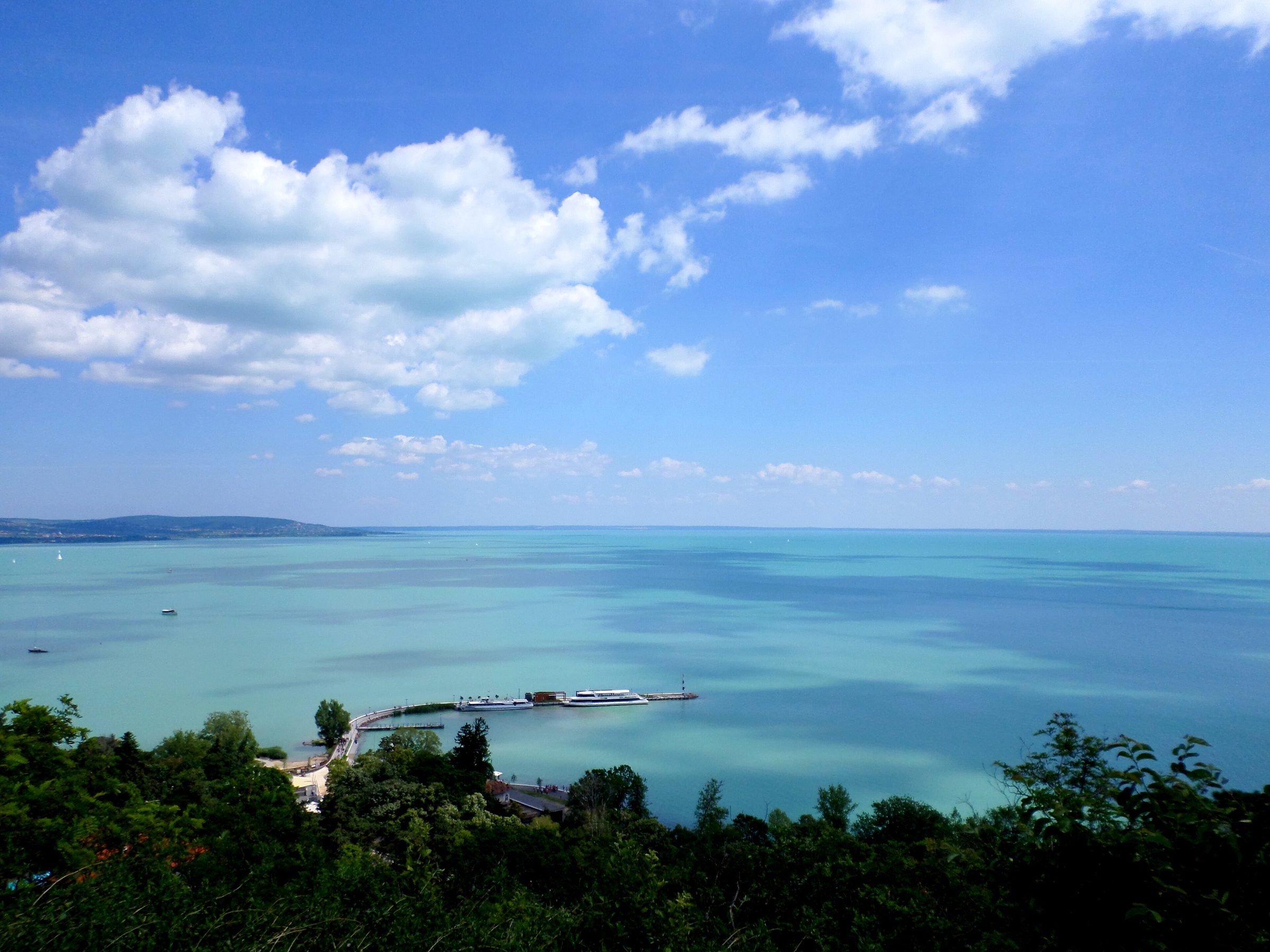View over Lake Balaton from Tihany, Hungary