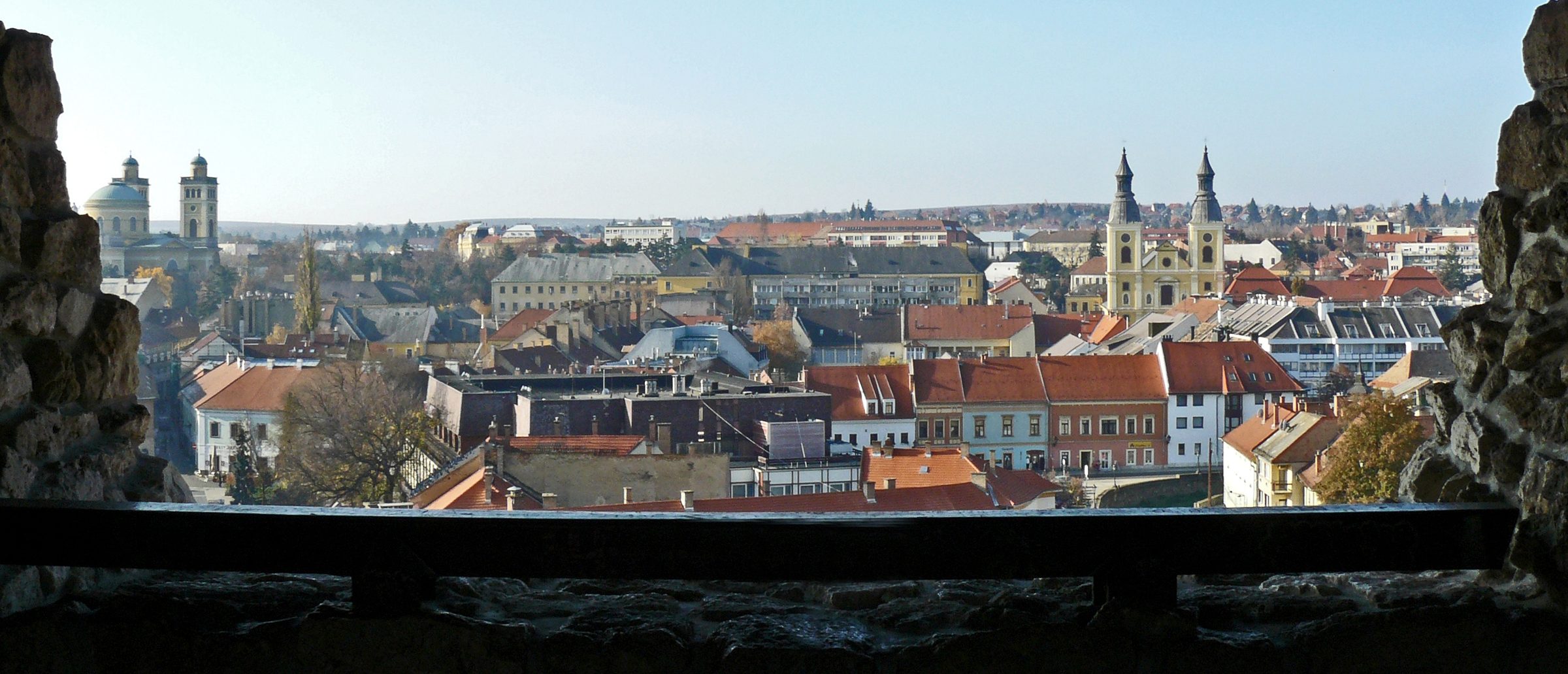View over Eger, Hungary from the castle
